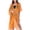 #0212-Orange, variant on Karight Womens Metallic Mesh Cover Up Kimono Belted Open Front Fringe Hem Beach Swimwear Cover Up