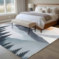 thumbnail image 4 of 5'x8' Area Rugs, Grey Orange Indoor Outdoor Area Rug for Living Room Bedroom, Modern Abstract Art Mountain Forest Washable Bathroom Rugs Kitchen Floor Carpet Mats Home Decor Aesthetic, 4 of 8
