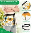 thumbnail image 4 of Yayeee Waist Apron with Pockets for Cooking Waterproof Half Server Aprons, White Watercolor Sunflowers, 4 of 7