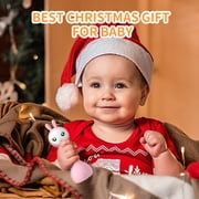 alilo Yoyo Talking Bunny Baby Musical Rattle - Repeats What You Say, Preloaded 90+ Content, ABC/Number/Notes Learning Toys for Babies Infant Newborn