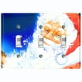 thumbnail image 1 of Metal Light Switch Plate Cover Festive Santa Claus Night Sky XMS020, 1 of 13