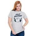 thumbnail image 3 of Split Happens Bowling League Nerd Plus Size Crewneck Graphic Tee Shirt Brisco Brands 3X, 3 of 4