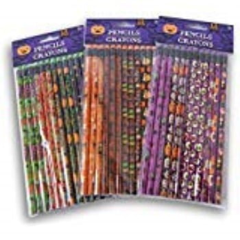 Greenbrier International Halloween Pencils, #2 HB Lead, Assorted Colors, 24 Count, 2 Pack