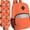 (24 Pack) Orange, variant on (24 Pack) 17" Backpack – Reflective School Backpack with Padded Straps, Water Bottle Pockets for Kids & Adults, School Travel Camp (Red)