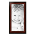 thumbnail image 2 of ArtToFrames 9" x 19" Matte mahogany Diploma Picture Frame, 9x19 inch Brown Wood Poster Frame (WOM-5108), 2 of 7