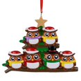 thumbnail image 2 of Maxora Personalized Ornaments Customized Christmas ornament Owl Family of 6 Free Customize, 2 of 9
