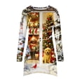 thumbnail image 4 of Tops Para Mujer Blusa de Navidad Camisas de Manga Larga Camiseta Casual Con Estampado de Cuello Redondo de Moda de Otoño Odeerbi ODB169946, 4 of 5