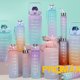 thumbnail image 1 of Kit 3 Botellas Gradient Squeeze 2 Litros, 900ml y 300ml Fases Motivadoras con Pegatinas 2D y 3D Personalizable Academia Escola Deng Xun unisex, 1 of 1