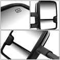 thumbnail image 5 of DNA Motoring TWM-016-T999-CH-AM For 2014 to 2017 Silverado / Sierra Pair of Powered + Heated + Amber Signal + Manual Extenable Chrome Side Towing Mirrors 15 16, 5 of 6