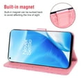 thumbnail image 4 of Compatible with OnePlus Nord N200 5G Wallet Phone Case and Tempered Glass Screen Protector Flip Credit Card Holder Stand Mandala Flower Cell Cover for On1 Plus One+ 1+ N2005G 2021 Women Men Pink, 4 of 9