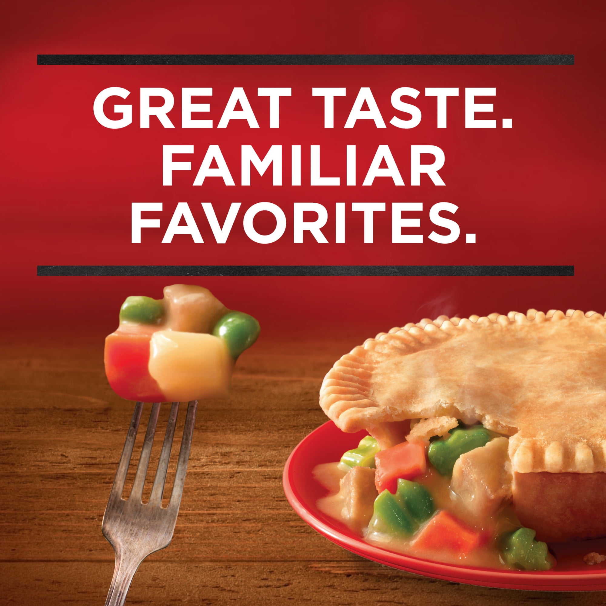 Banquet Chicken and Broccoli Pot Pie, 11g Protein, Frozen Meal, 7 oz.