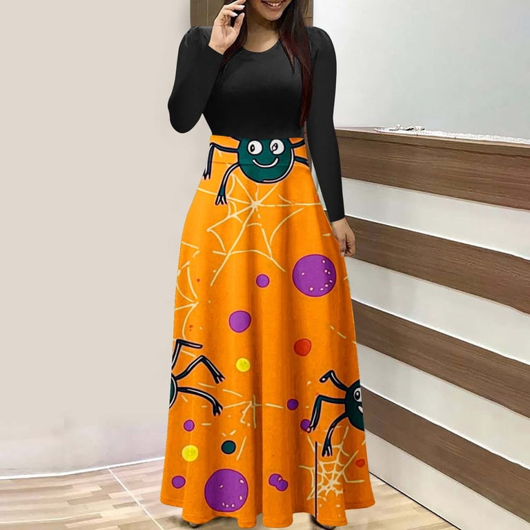 maxi halloween dress for women Xpluswear Design Plus Size Halloween Costume Gothic Black Velvet Witches Maxi Dress (Without Gloves)Ships 24h