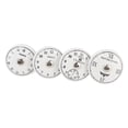 thumbnail image 1 of Set Of 4 Ceramic Door Knobs, For Cupboard Doors, Bohemian Style, Vintage/aged Finish, Time Pattern, 1 of 5