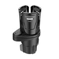 thumbnail image 3 of WHAMVOX Car Cup Holder with Phone Slot for Car Use Black ABS Silicone Material Great for Beverage Storage 3.5"x3.5", 3 of 8