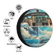 thumbnail image 4 of Honeii Comic Airplane Cockpit Illustration Print Tire Covers, Waterproof Anti-UV Sun Snow Rain Tire Covers for Trailers, RV, Camper, SUV, Truck-17 inch, 4 of 6