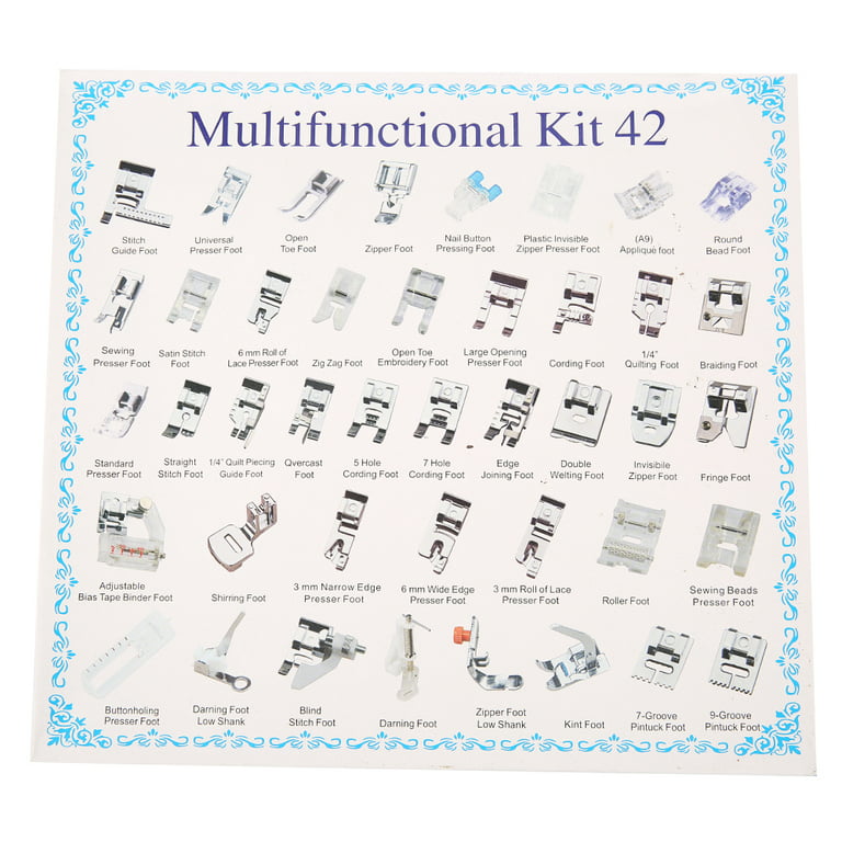 11 Piece Multifunction Presser Foot Presser Feet Accessory Set For W6,  Brother, Singer, Privileg, Janome, Husqvarna And More Sewing Machines