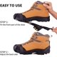 thumbnail image 3 of Clavos para zapatos, garras para zapatos, crampones para zapatos en invierno con un paquete de 15 clavos de nieve de repuesto, 3 of 7