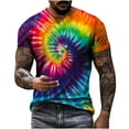 thumbnail image 2 of EQWLJWE Men's Graphic T-Shirt Men's Unisex Daily T Shirt 3D Print Graphic Print Tie-dye Print Short Sleeve Tops Casual Blouse, 2 of 5