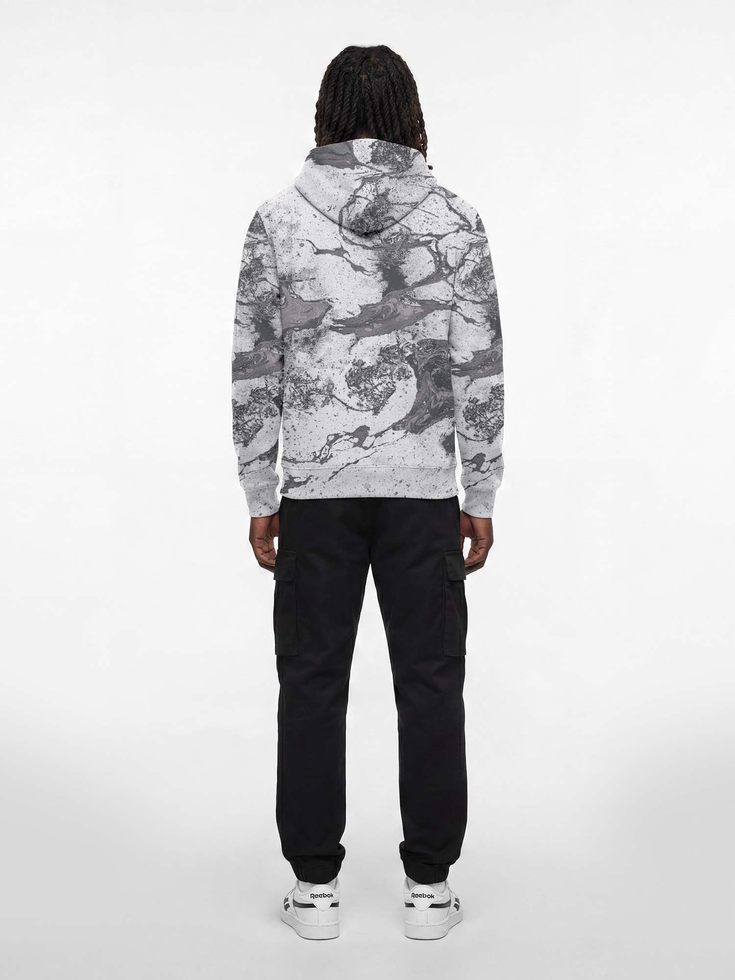 New York Rangers Reebok Mens All Over Print Hooded Sweatshirt