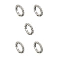 thumbnail image 1 of relayinert Mesmerizing Elastic Ring Exquisite Crystal Inlays For Captivating Appearance silver 1 row 5Set, 1 of 6