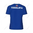 thumbnail image 4 of Exclusive design Yugoslavia Flag Grain 3D Printed Men For Running Bike Soccer Tennis Fitness Sports tshirt Mesh Short T-shirt, 4 of 10