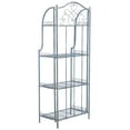thumbnail image 6 of SAFAVIEH Amaris Outdoor Wrought Iron 4 Tier Bakers Rack, Antique Blue, 6 of 11