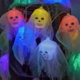 thumbnail image 6 of Dserhfy Halloween Skull String Lights Multicolor Skull Shaped LED Lights Waterproof Decorative String Lights for Festivals Anniversary Makeup Parties, 6 of 7