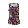 thumbnail image 4 of Xecao Halloween Skeleton print women's scoop neck, loose-fit workout tank tops for the gym., 4 of 9