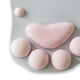 thumbnail image 2 of Alfombrilla de ratón ergonómica antideslizante con diseño de pata de gato, multiusos, con soporte para muñecas, para casa, oficina, trabajo, temperamento gris, 2 of 5