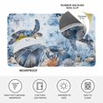 thumbnail image 4 of Coastal Beach Doormat Outdoor Entrance 20"x31.5", Sea Turtle Nautical Coral Starfish Absorb Moisture Dirt Door Mats, Non-Slip Rubber Backing Floor Mats Indoor, Low-Profile Front Door Rugs, 4 of 9