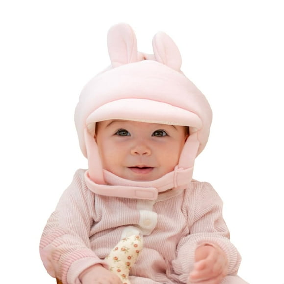 Protector de cabeza de bebé AGUARD de algodón orgánico Bunny Pink