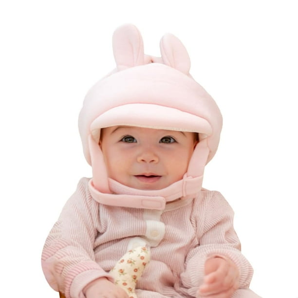 Protector de cabeza de bebé AGUARD de algodón orgánico Bunny Pink