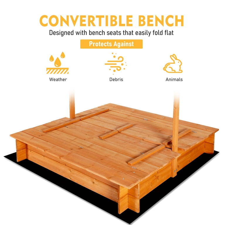 専用　極上高砂一対　木箱付　540g 東Y7-1205①トヒサニ GVDV Wooden Sandbox with Bench Cover for Children, 48 x 48 inch