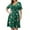 Christmas 02, variant on VERABENDI Women's Plus Size Dresses Short Sleeve Knee Length Casual Sexy V-Neck Dress with Pockets, L-4X