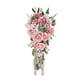 thumbnail image 2 of Ramo de lágrima de seda, rosas artificiales en cascada, flores de boda para aniversario, decoración del hogar, 2 of 8