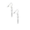 thumbnail image 3 of Delight Jewelry Silvertone Rolling Pin Silver tone Infinity French Earrings, 3 of 4