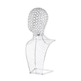 thumbnail image 3 of Collar Cadena Joyería Busto Adorno Base de Metal Multiusos Artesanía Fina 30cmx14cmx57cm, 3 of 9