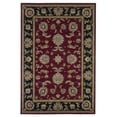 thumbnail image 1 of HomeRoots 352407 5 Pi 3 Po x 7 Pi 7 Po Tapis Rouge et Noir en Polypropylène, 1 of 1