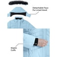thumbnail image 6 of ZSHOW Women's Puffer Jacket Windproof Puffer Coat Warm Hooded Puffer Coat Light Blue S, 6 of 9