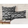 thumbnail image 2 of Vargottam Lumbar Pillow Cover - Decorative Pillow Covers20x12 Inches,PrintedWhite & BlackThemePillowcase, DecorativeLumbarCushionCovers, 2 of 4