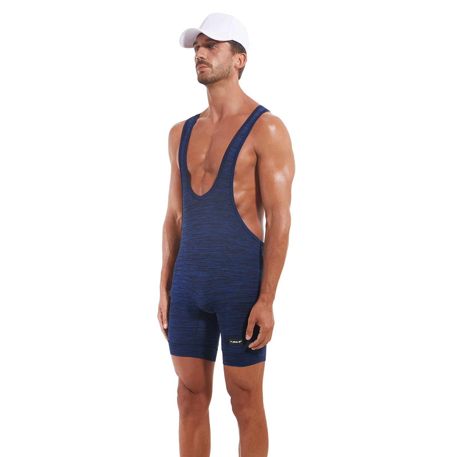 Men's Shapewear Bodysuit / Wrestling Singlet - Ice Silk, Slim Fit, For Fitness, Workout, & Athletic Support