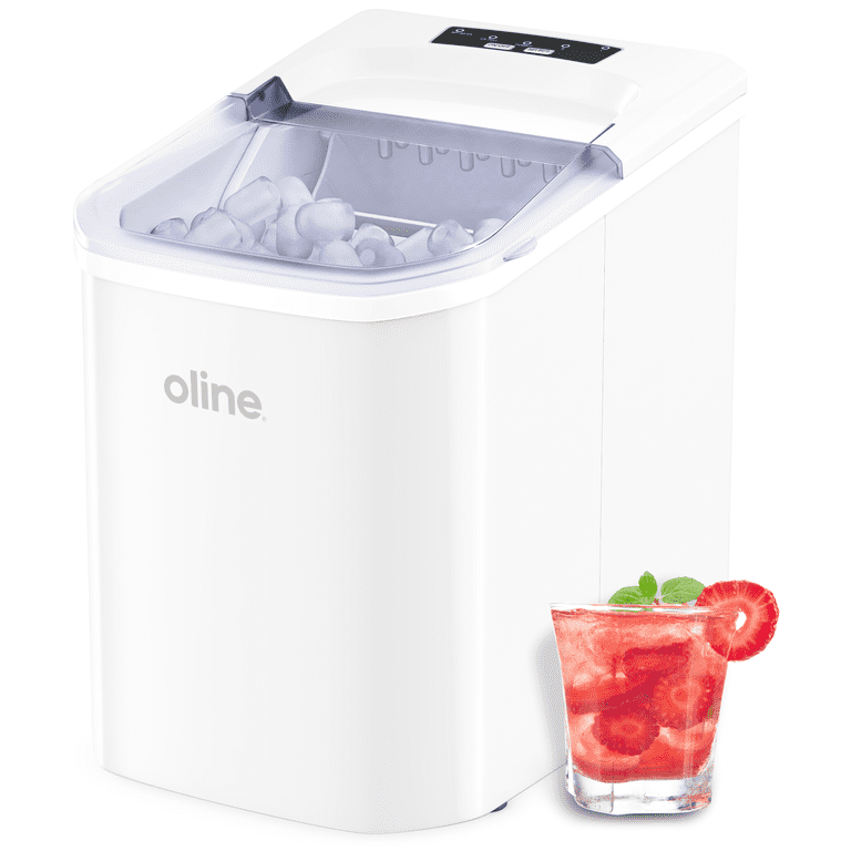 ARLIME Portable Ice Maker Machine, 26Lbs/24H Self-Cleaning Ice Maker, 9 Ice Cubes S/L Ready in 6 Mins, Small Cube Ice Maker with