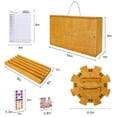 thumbnail image 2 of Set de dominó GOTHINK Mexican Train Double 12 con funda para niños, 2 of 9