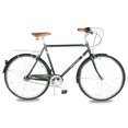 thumbnail image 2 of Tracer Osaka Hybrid City Bike for Men, 700×35C Wheels, Hi-ten Steel Frame, Shimano 3 Speed, Brown Seat and Grips,  21" Frame - Green, 2 of 7