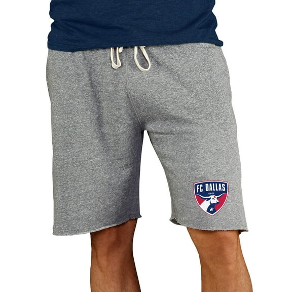 Men's Concepts Sport Gray FC Dallas Mainstream Terry Tri-Blend Shorts