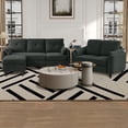 thumbnail image 4 of Soscana Convertible Sectional Sofa with Storage Ottoman and Loveseat, 3 Seater L Shaped Couch with Reversible Chaise and Storage Pockets for Living Room Apartment Studio Office,Black, 4 of 8