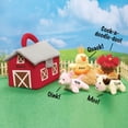 thumbnail image 3 of Collections Etc Farm Carrier Plush Barn and Animals Kids Toys Red, 3 of 3