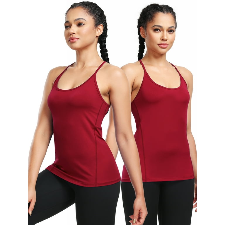 Red yoga tank sale