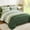 Olive Green, variant on 7-Piece King Size Brown Striped Bedding Set, Soft Microfiber All Season Complete Bed Kit, 104"×90"