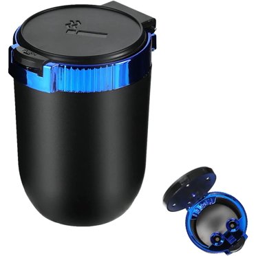 Boat Ashtray With Lid - Marine Windproof Cigarette Bucket With 360° Clamp